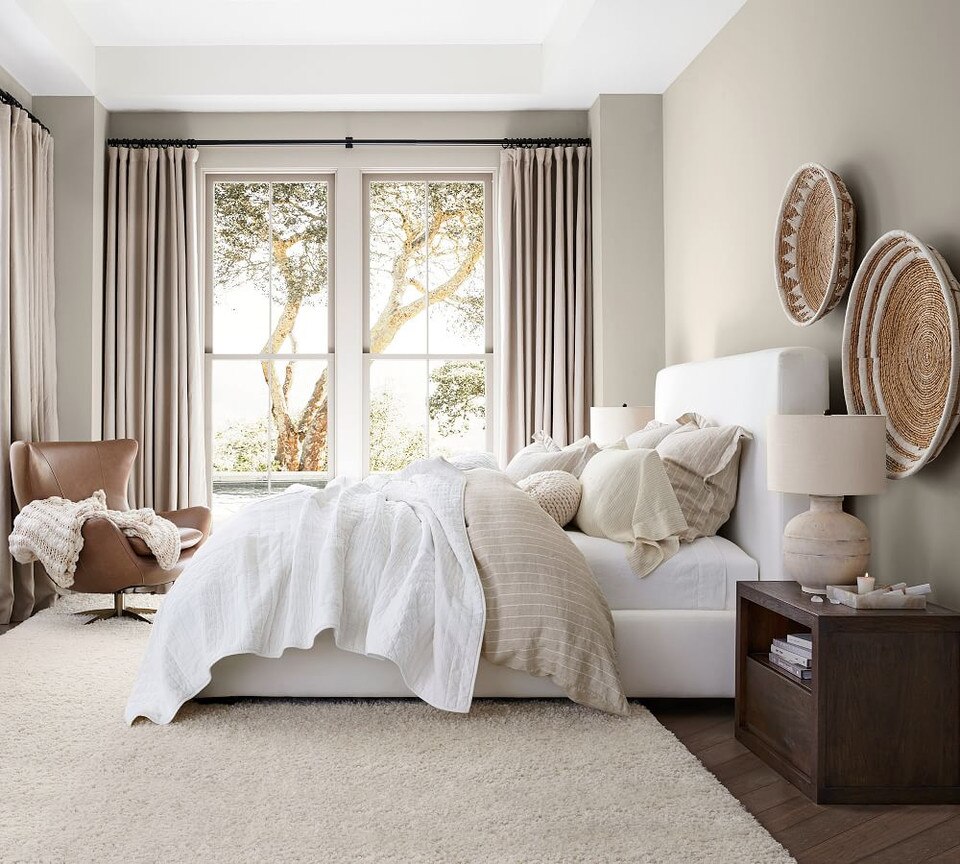 Antique Bronze Curtain Rod & Wall Bracket Pottery Barn Australia